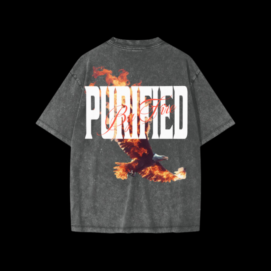 Washed in Grace, Purified by Fire kids vintage T