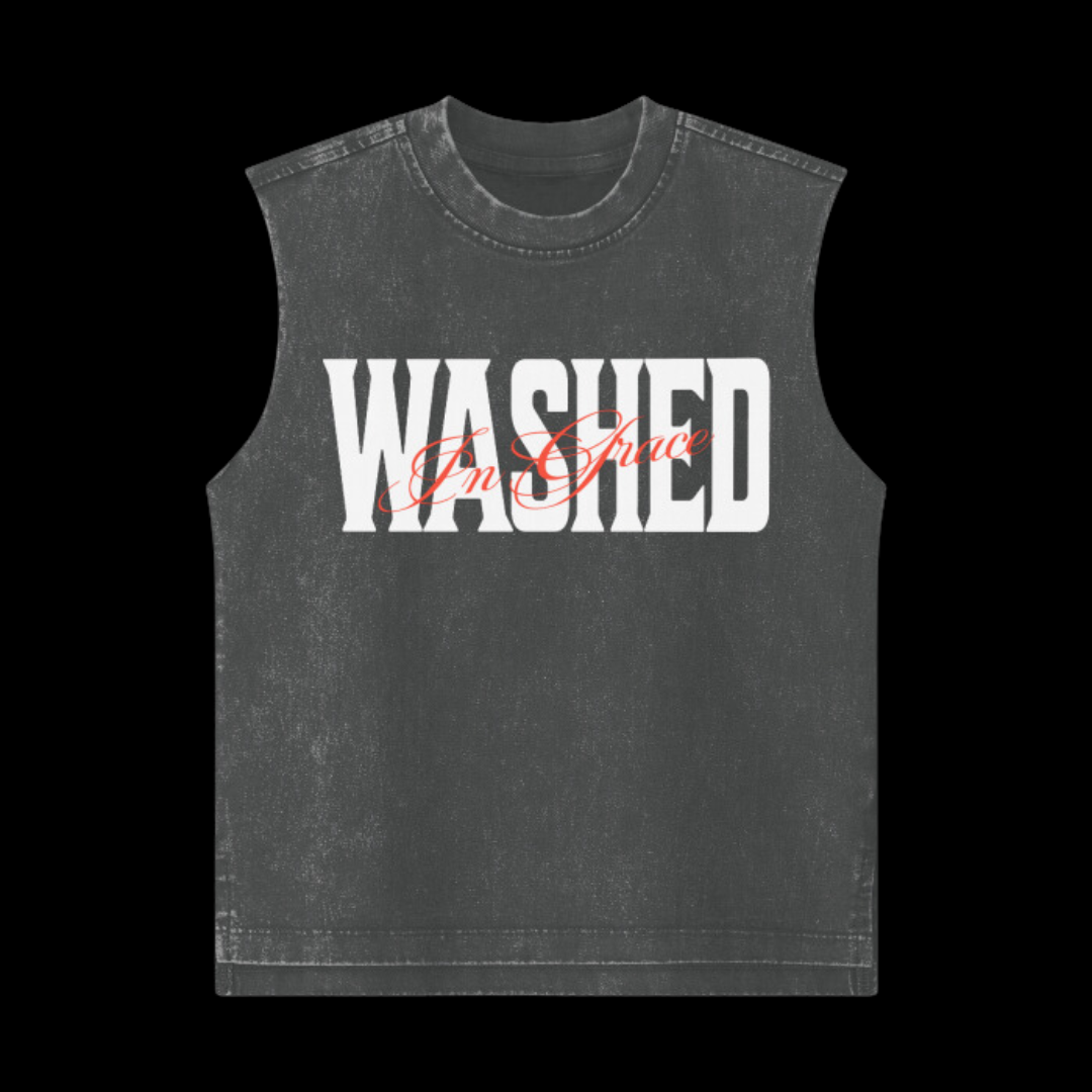 Washed in Grace Heavyweight 285G Kids Unisex Tank Top